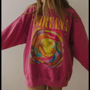 Nirvana Smile Overdyed Sweatshirt